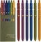 6-Piece Gel Pens, 0.5mm Fine Point Black Ink, Gold Vintage for Journaling & Notes
